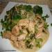 Chicken breast in creamy wine gravy with green peas (Panasonic SR-TMH 18)