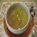 Thick white cabbage soup with horseradish