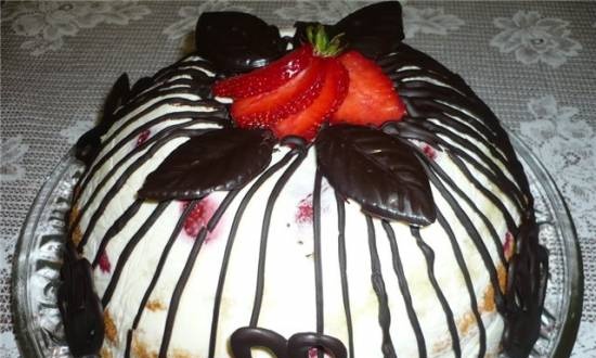 Strawberry joy cake