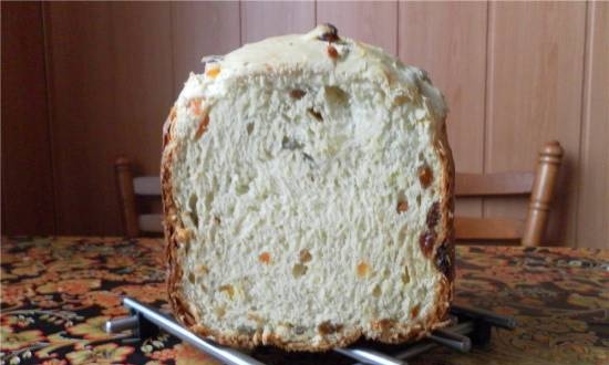 לחם חיטה עם צימוקים (יצרנית לחם)