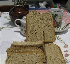 לחם צ'כי "סומאבה" על חלב חמאה במכונת לחם