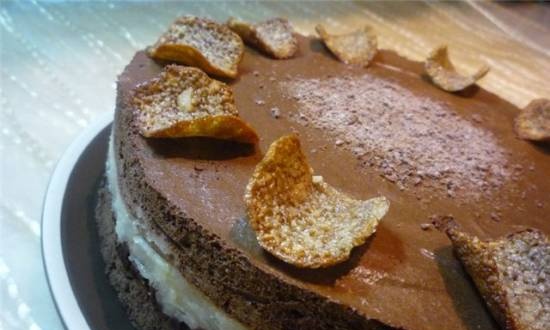 עוגה "קרוסטיליאן אגס ושוקולד"