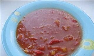 Tomato soup in a multicooker Redmond