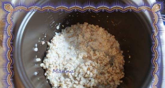 Milk buckwheat porridge (multicooker Redmond RMC-01)