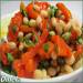 Bean salad with baked pepper