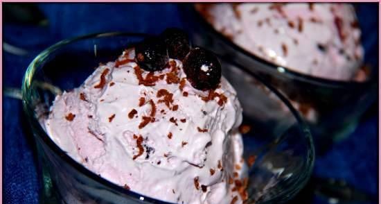 גלידת דומדמניות שחורות עם חלמונים (יצרנית גלידה מותג 3812)