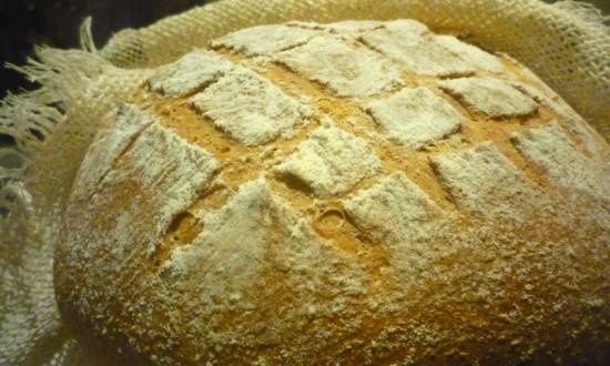 לחם חיטה עם קמח טריטיקלי