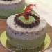 Matcha and adzuki mousse cake