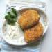 Cabbage cutlets with yogurt sauce