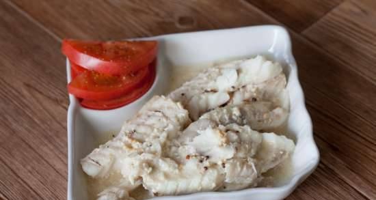 Congrio (shrimp fish) in a fryer