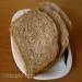 Wheat bread with whole grain flour and bran