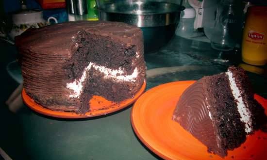 עוגת שיפון שוקולד