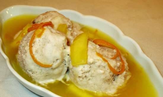 גלידת יוגורט עיזים עם קישואים ורוטב תפוזים