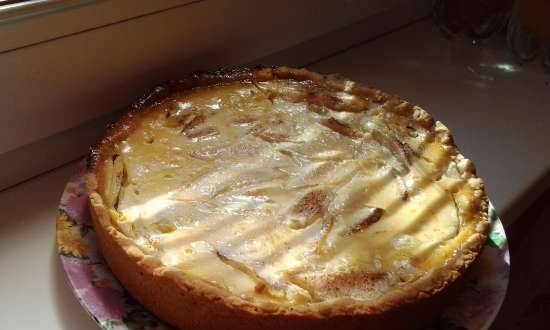 Pear tart with crème brulee (dedicated to Huske and Dance)
