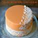 Honey mousse cake with salted caramel