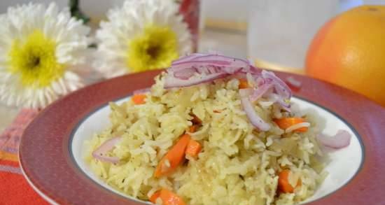 אורז עם ירקות בסיר כפול
