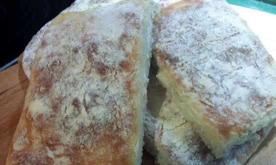 לחם שטוח "ג'בטה איטלקית"