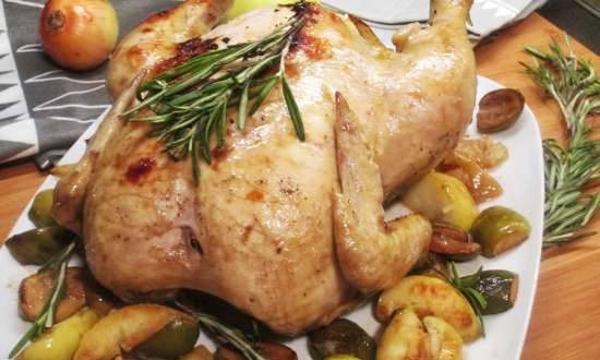 Chicken baked with feijoa and spices