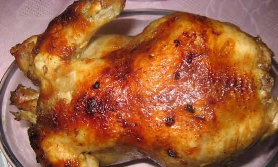 Asian style grilled chicken in marinade