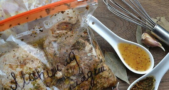 Two marinades for chicken