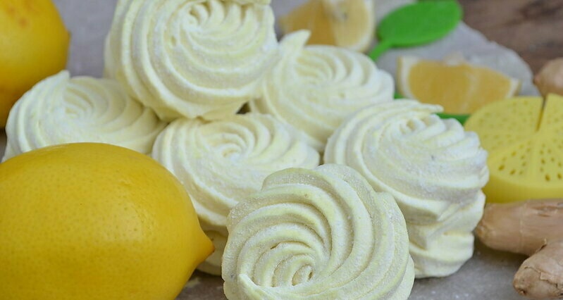 Lemon marshmallow with ginger