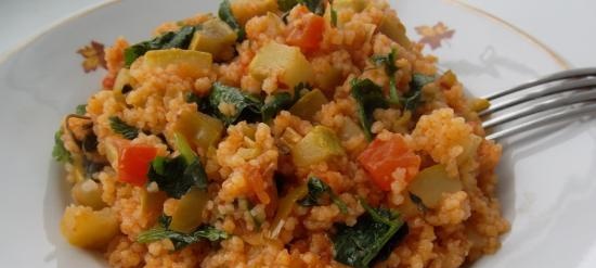 Couscous with vegetables (+ video)