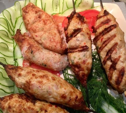 Ninja grilled chicken kebab (oven or barbecue)