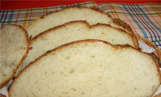 לחם תפוחי אדמה חיטה עם גבינה (תנור)