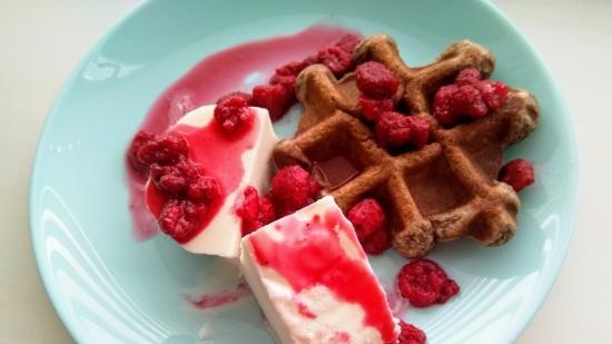 Delicious calorie-reduced waffles