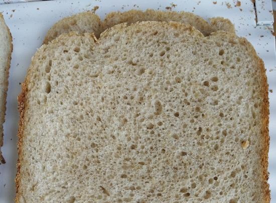 Low-yeast gray bread in Panasonic SD-2511