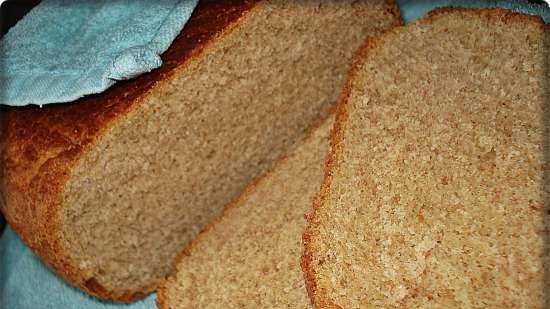 לחם עם קמח מלא וסובין שיבולת שועל (בכלי רב-קוקי רדמונד RMC-02)