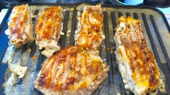 Grilled pike perch (grill Steba FG56)