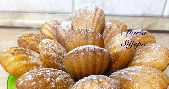 Madeleine cake according to the recipe (mix) by Alexandre Dumas and Gordon Ramsay (Liver Princess 132404)