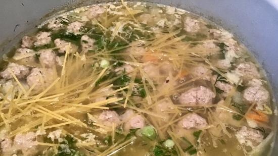 Meatball soup in Ninja® Foodi® 6.5-qt.