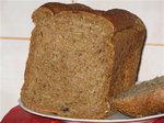 Wheat-rye bread with smoked bacon