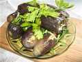 Salted eggplants