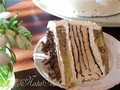 Ice cream cake Croccante semifreddo with coffee and chocolate