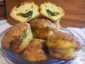Curd muffins with spinach
