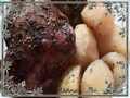 ירכי עוף עם תפוחי אדמה אפויים במייבש האוויר