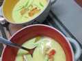 Shrimp curry soup