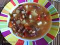 Bean soup with beef and smoked meats in MV Bork U600