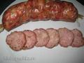 Homemade baked sausage Spicy