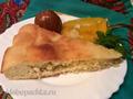 Pie with minced chicken, onions and potatoes (Princess pizza maker)