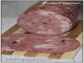 Chicken sausage Dairy or how to fit more than 1 kg of minced meat into a Tescoma ham