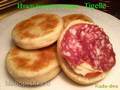 Italian crumpets TIGELLE (flat cakes baked in a pan on dough with lard)