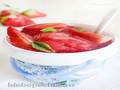 Strawberry sorbet on agar-agar (Brand 3812 ice cream maker)