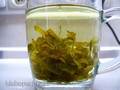 Green tea from the leaves of garden and wild plants