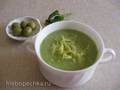 Puree soup Green mood with tagliolini (blender soup cooker Kromax Endever Skyline BS-93)
