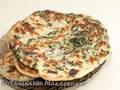Unleavened cakes with beet tops in the GFB-1500 Pizza-Grill