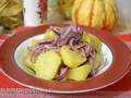 Lean potato salad with pickled red onions (second degree of fasting)